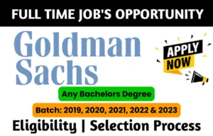 Goldman Sachs Recruitment Drive 2023 