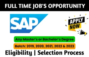 SAP Recruitment Drive 2023