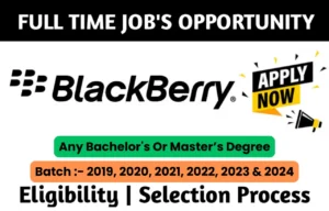 BlackBerry Recruitment Drive 2024