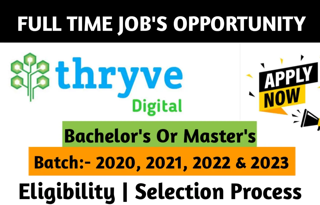 Thryve Digital Recruitment Drive 2023