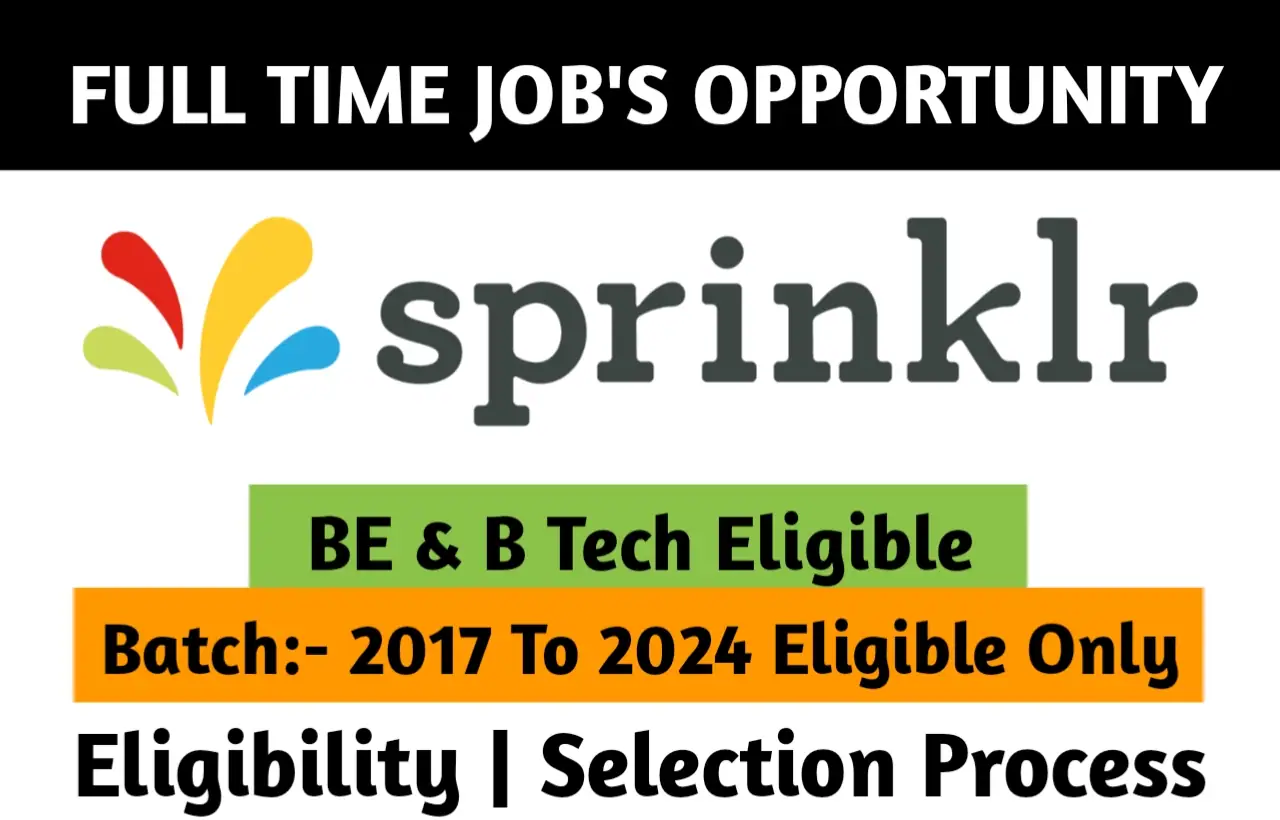 Sprinklr Recruitment Drive 2023