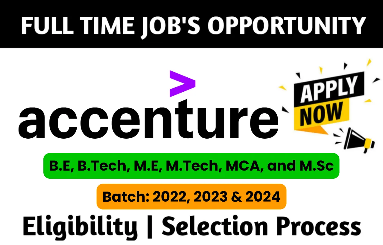 Accenture Hiring Fresher Drive 2024