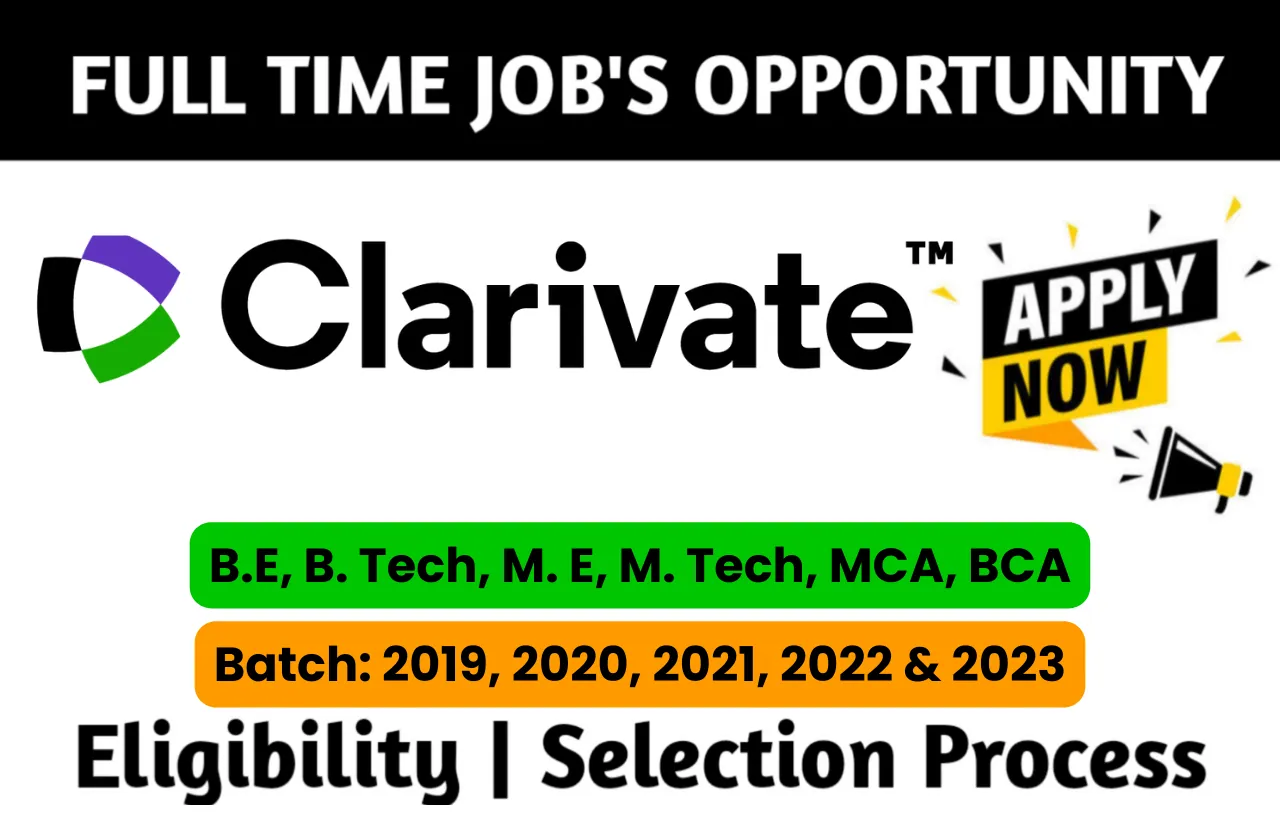 Clarivate Recruitment Drive 2023
